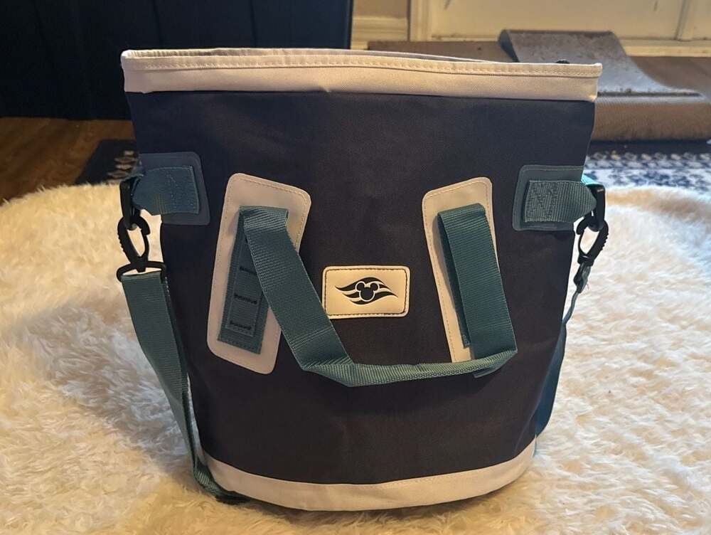 Disney Cruise Line DCL Insulated Cooler Tote Bag with Shoulder Strap Navy Blue